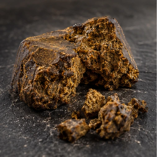 AI-generated photorealistic cannabis botanical editorial illustration; not a verified marketplace product photo